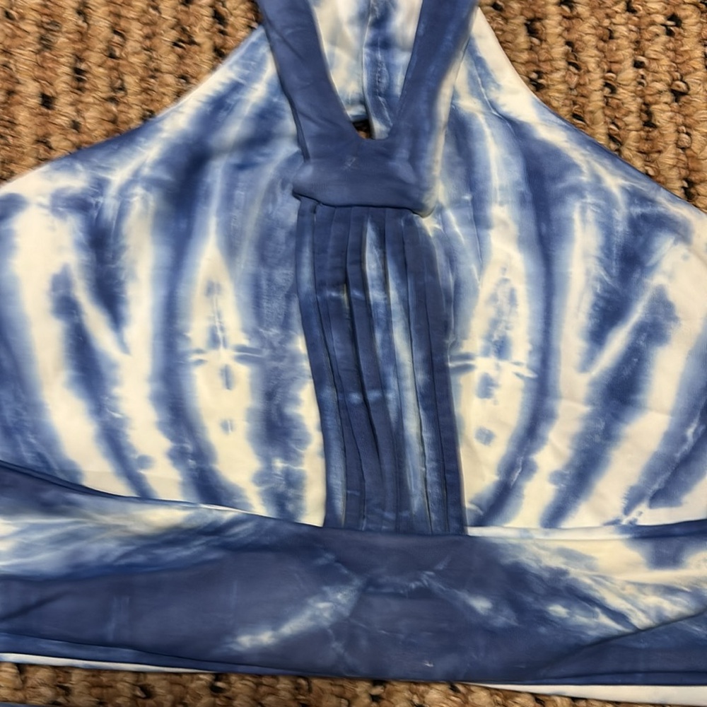 Lucky Brand Blue and White Swimwear - Picture 3 of 5